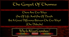 Desktop Screenshot of gospelofthomas.nazirene.org