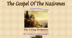 Desktop Screenshot of gospel.nazirene.org
