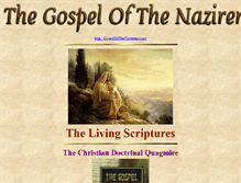 Tablet Screenshot of gospel.nazirene.org